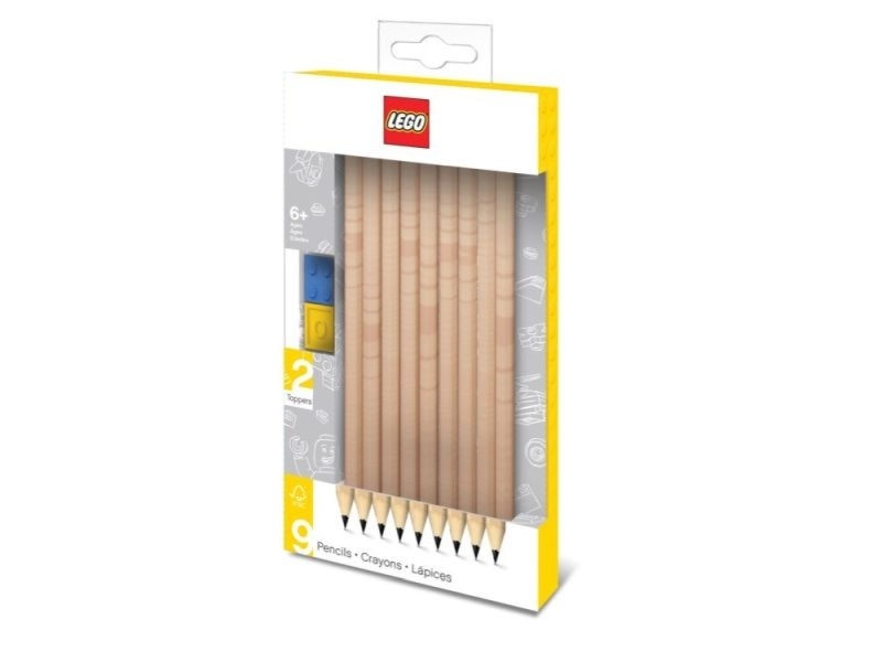 Zestaw 9 ołówków z nakładkami LEGO 51504
