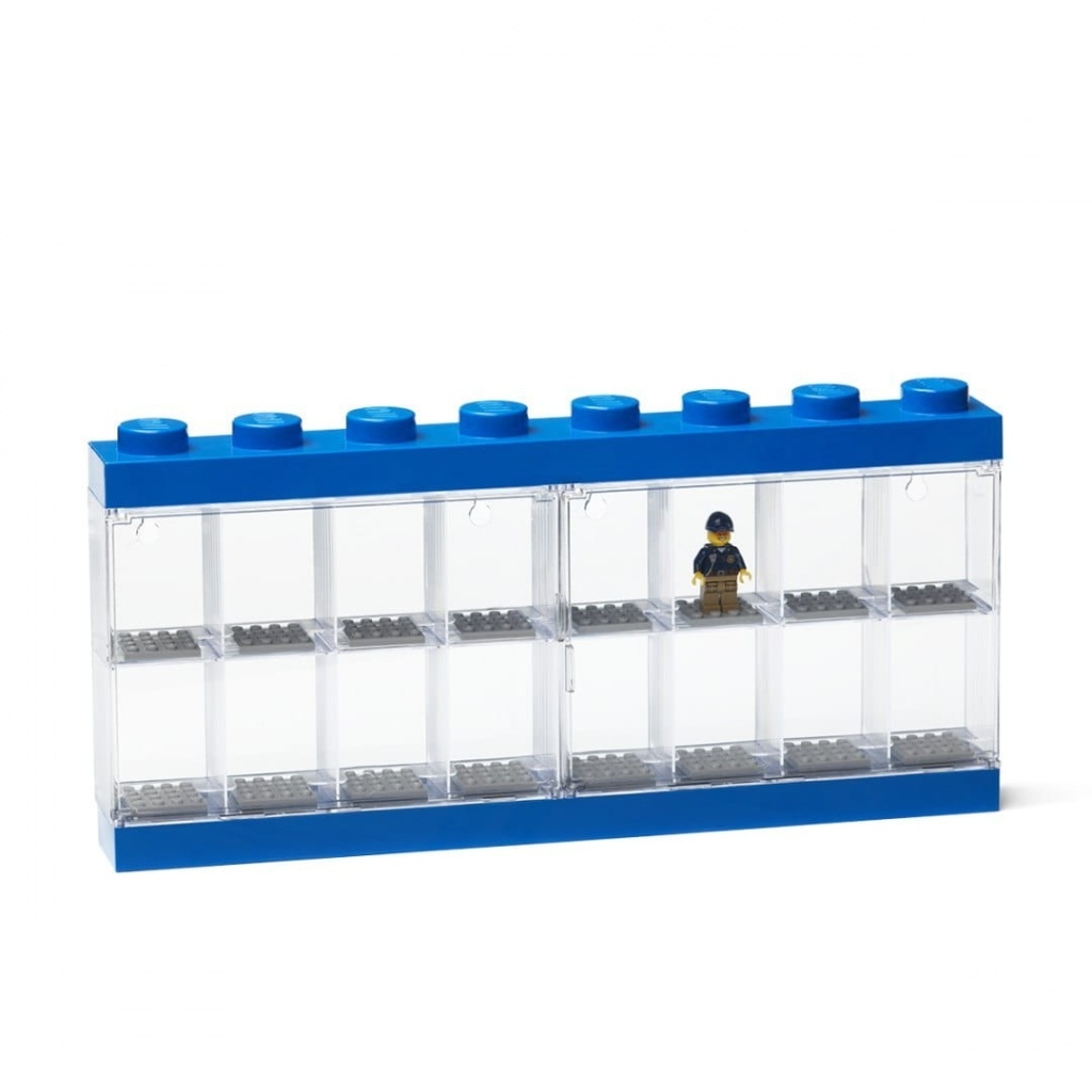 Фото - Інші іграшки Lego Classic 40660005 Gablotka na 16 minifigurek  - Niebieska 