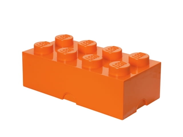 Zdjęcia - Pozostałe zabawki LEGO 40041760 Pojemnik na klocki 4x2 pomarańczowy