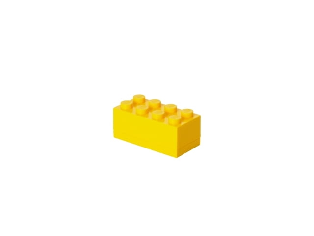 Zdjęcia - Pozostałe zabawki LEGO 40121732 Pojemnik na drobiazgi 4x2 MINI żółty