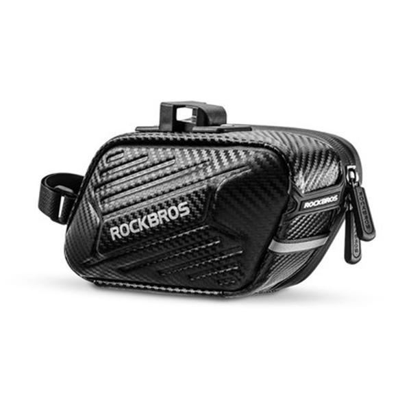 Zdjęcia - Torba rowerowa Rockbros hard shell rowerowa torebka podsiodłowa na klips, 1,5l, czarna b5 