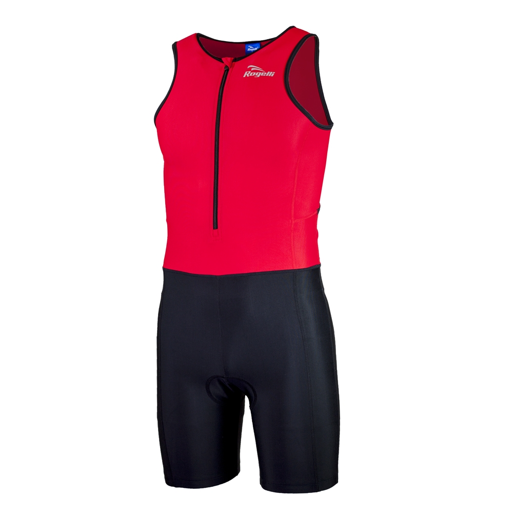 Zdjęcia - Kąpielówki / strój kąpielowy Rogelli tri florida 030.001 męski strój triathlonowy, czerwono-czarny - Ro 