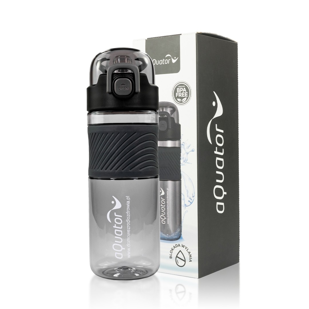 Bidon aQuator 600ml czarny