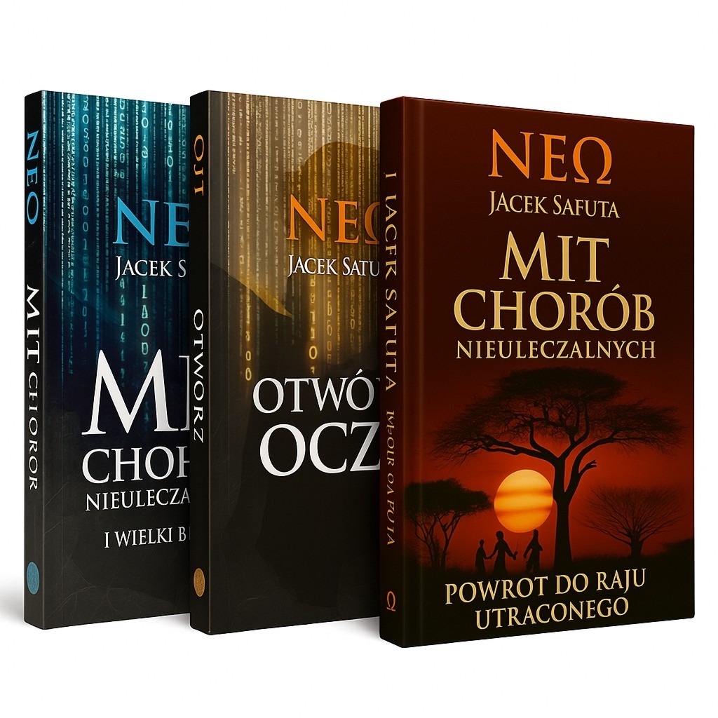 Trylogia Jacka Safuty: Mit Chorób + Kuchnia Neo + Otwórz Oczy + Powrót do raju
