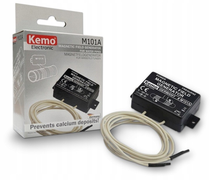 Odkamieniacz Zmiękczacz wody KEMO M101A magnetyzer wapnia