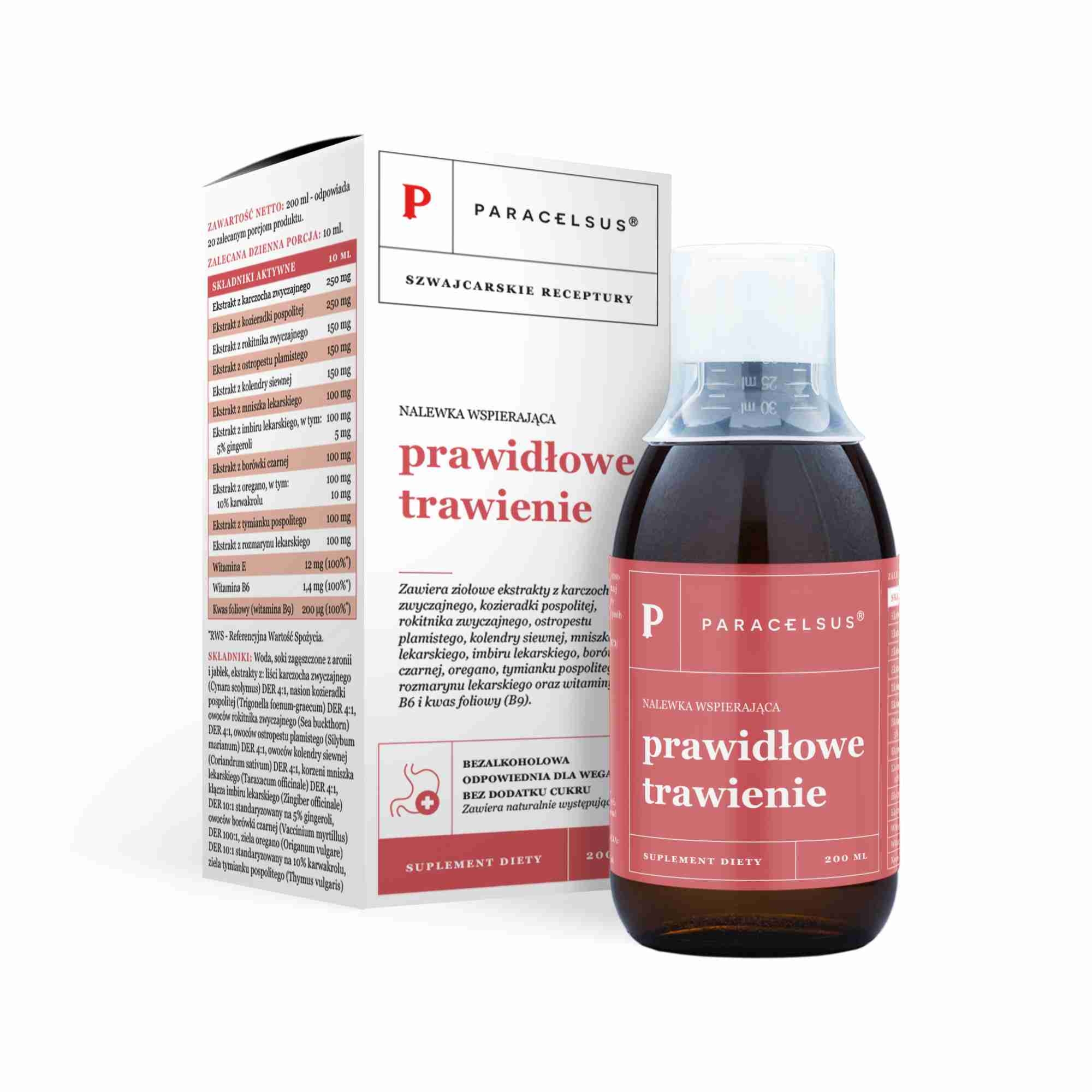 Aura Herbals Nalewka Paracelsusa Trawienie - Wsparcie Układu Pokarmowego 200 ml