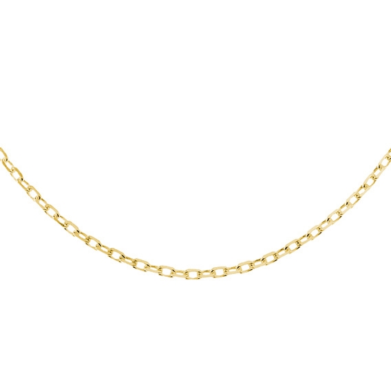 Srebrny łańcuszek rolo pozłacany diamentowany 42cm