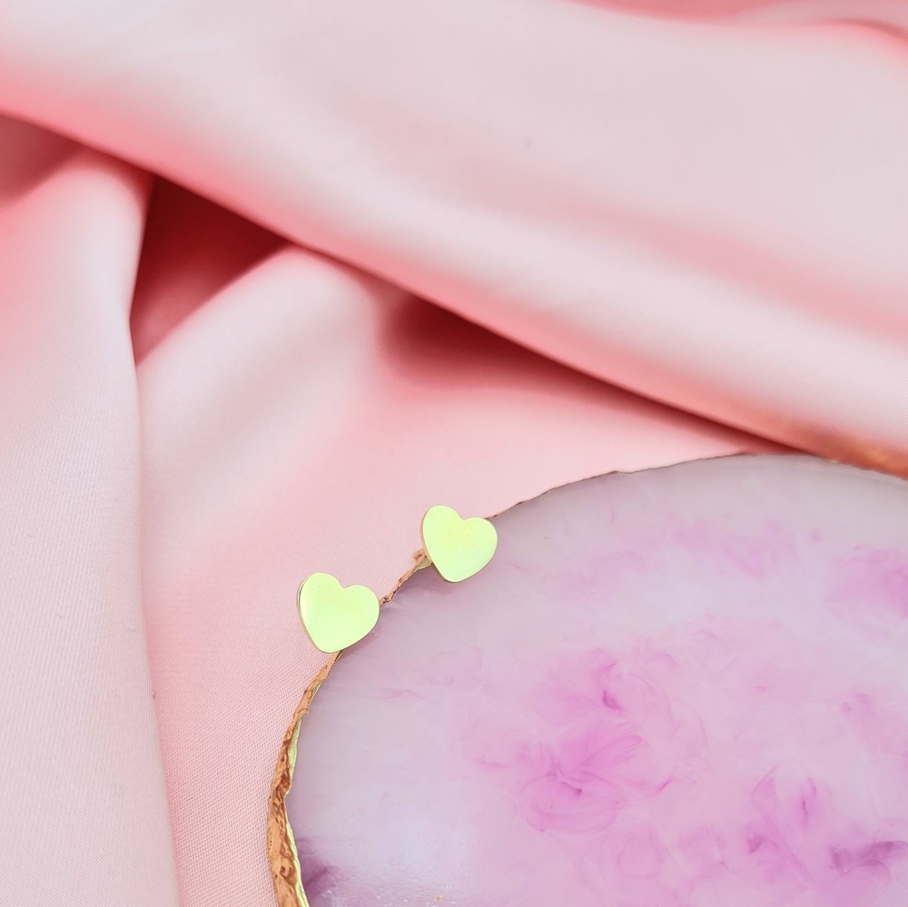 Kolczyki celebrytki serduszka serca ze stali chirurgicznej grawer