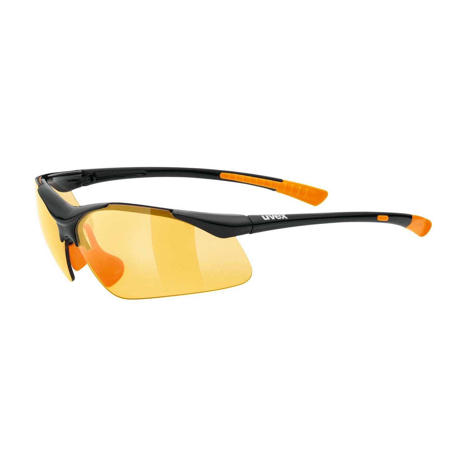 Фото - Сонцезахисні окуляри UVEX Okulary sportowe  Sportstyle 223 black/orange - ONE SIZE 
