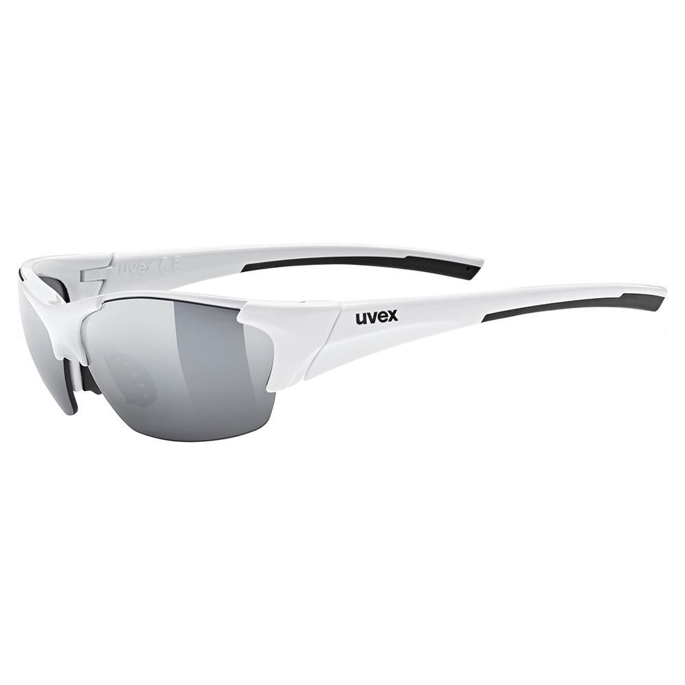 Okulary sportowe z wymiennymi szkłami Uvex BLAZE III 2.0 white/black - ONE SIZE
