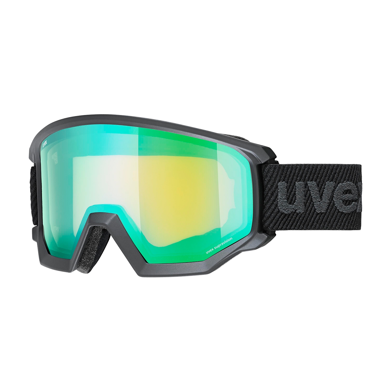 Фото - Гірськолижна маска UVEX Gogle narciarskie  ATHLETIC FM S2 black matt - ONE SIZE 