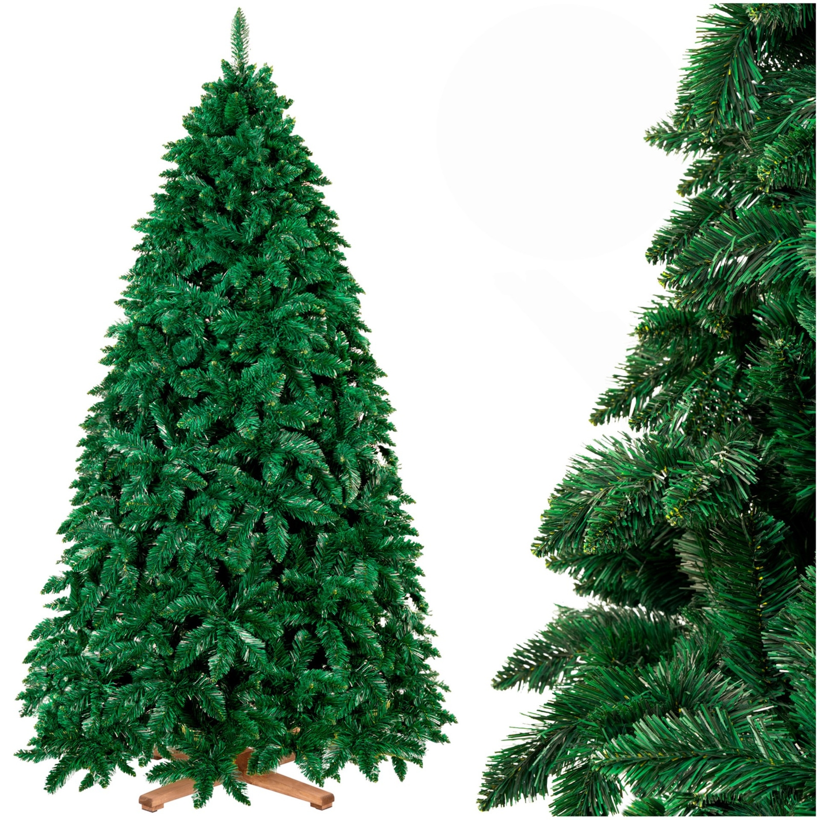 Sztuczna choinka sosna leśna 240 cm jak żywa Royal Trees premium drewniany stojak