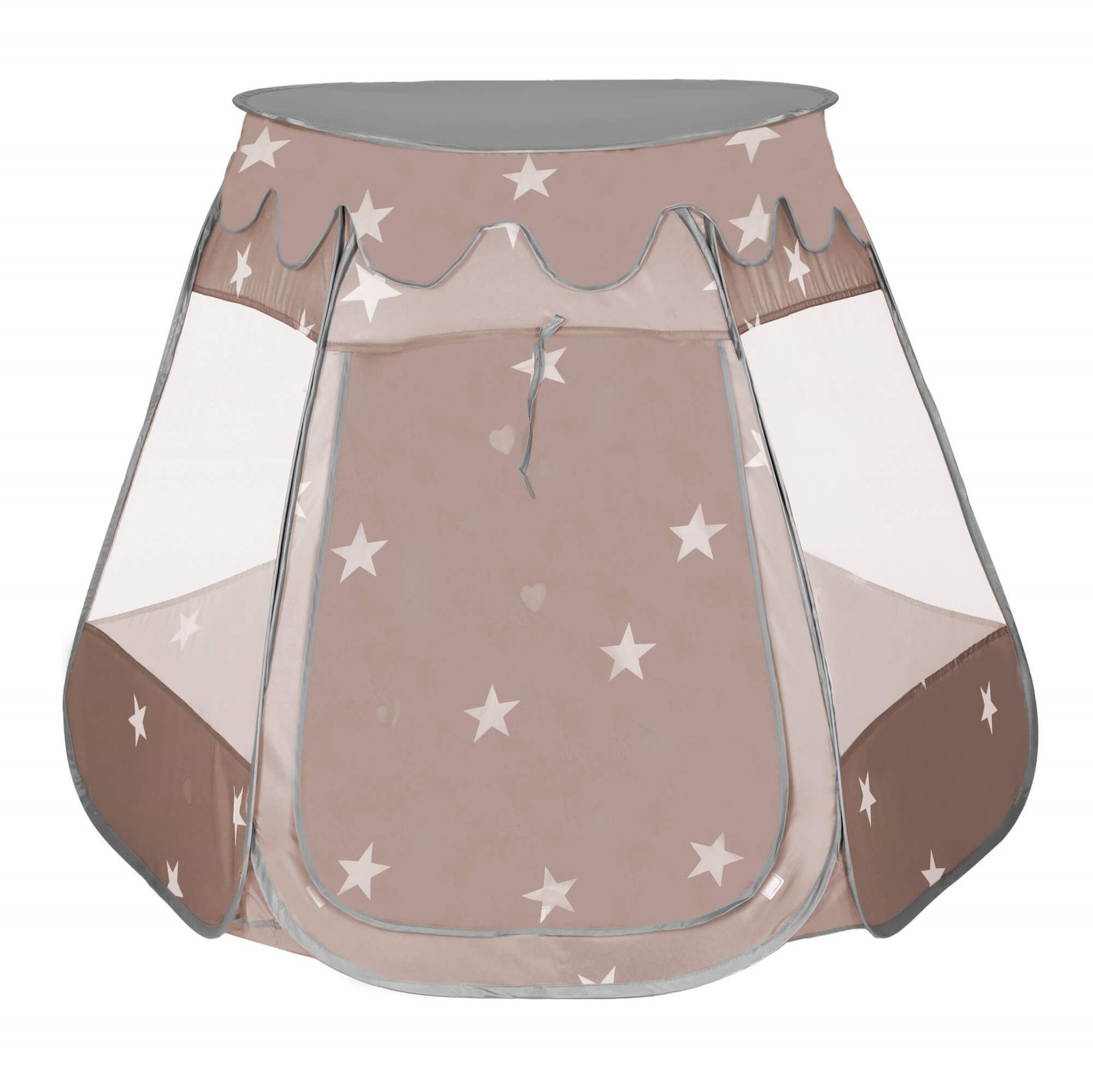 Namiot dla dzieci zamek domek do ogrodu brązowy