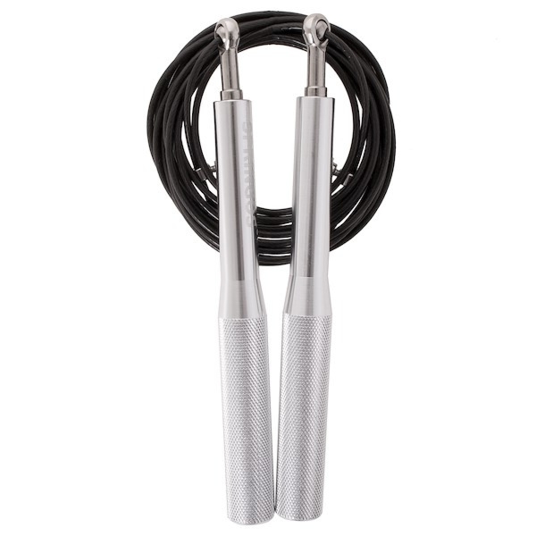 Skakanka stalowa 300 cm z łożyskami srebrna