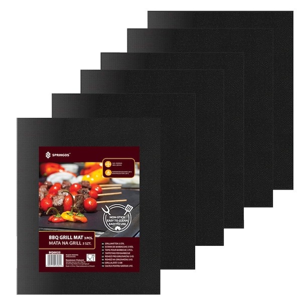 Mata teflonowa do grilla 40x33 cm 6 szt. tacka do grillowania i do piekarnika