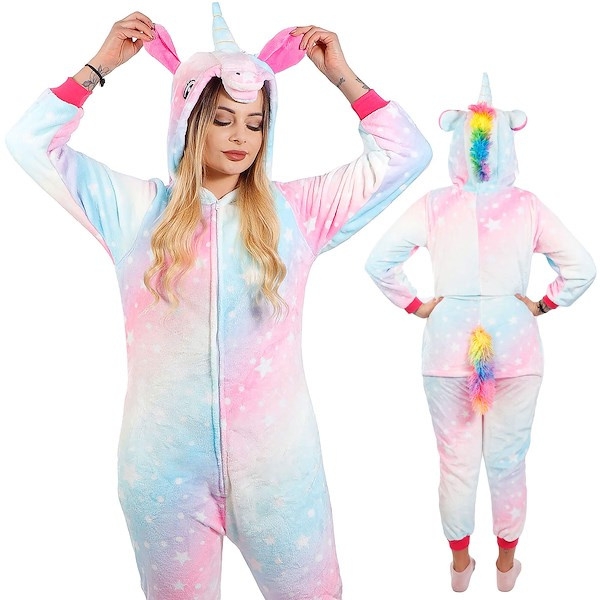 Фото - Інший текстиль Springos Piżama jednoczęściowa kigurumi damska kombinezon jednorożec rozmiar S 