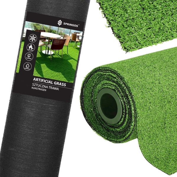 Sztuczna trawa z rolki 3 m na taras balkon boisko miękka 7mm