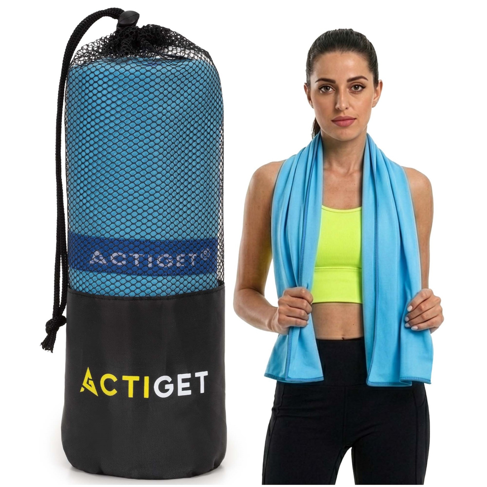 Ręcznik szybkoschnący 180x100 cm sportowy, na basen, plażowy, mikrofibra