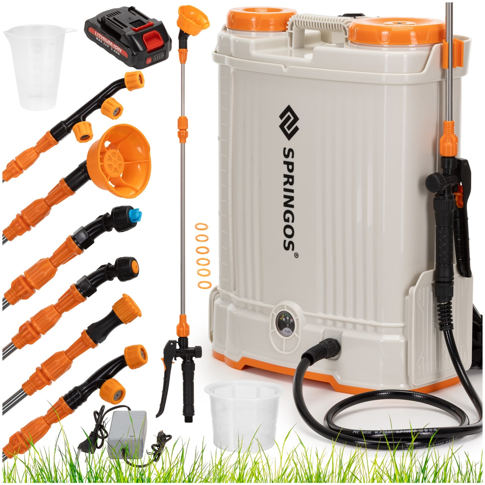 Opryskiwacz ogrodowy akumulatorowy 16l spryskiwacz do roślin elektryczny