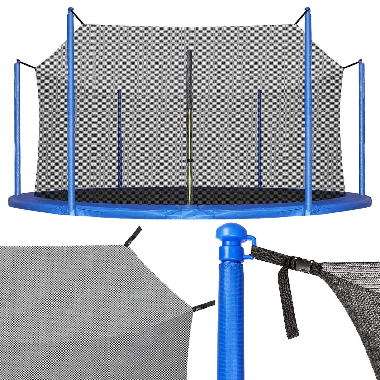 Siatka wewnętrzna 10FT 8 słupków do trampoliny 300/305/312cm