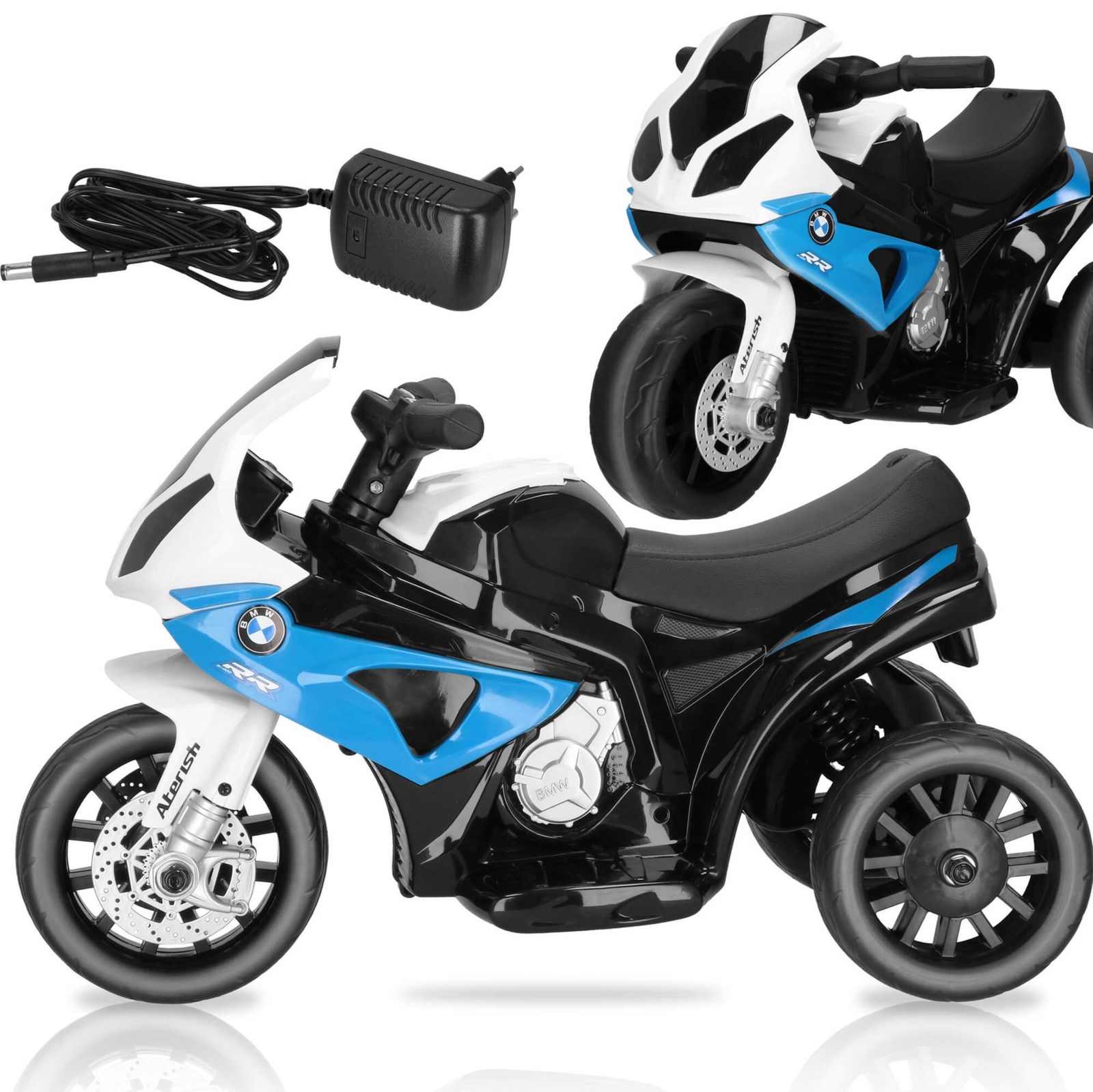 Motor dla dzieci elektryczny jeździk trójkołowy BMW motocykl na akumulator