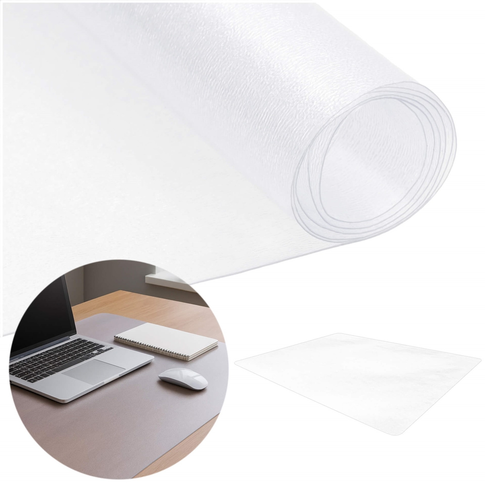 Mata ochronna pod fotel biurowy i krzesło 140x100 cm podkładka na biurko przezroczysta