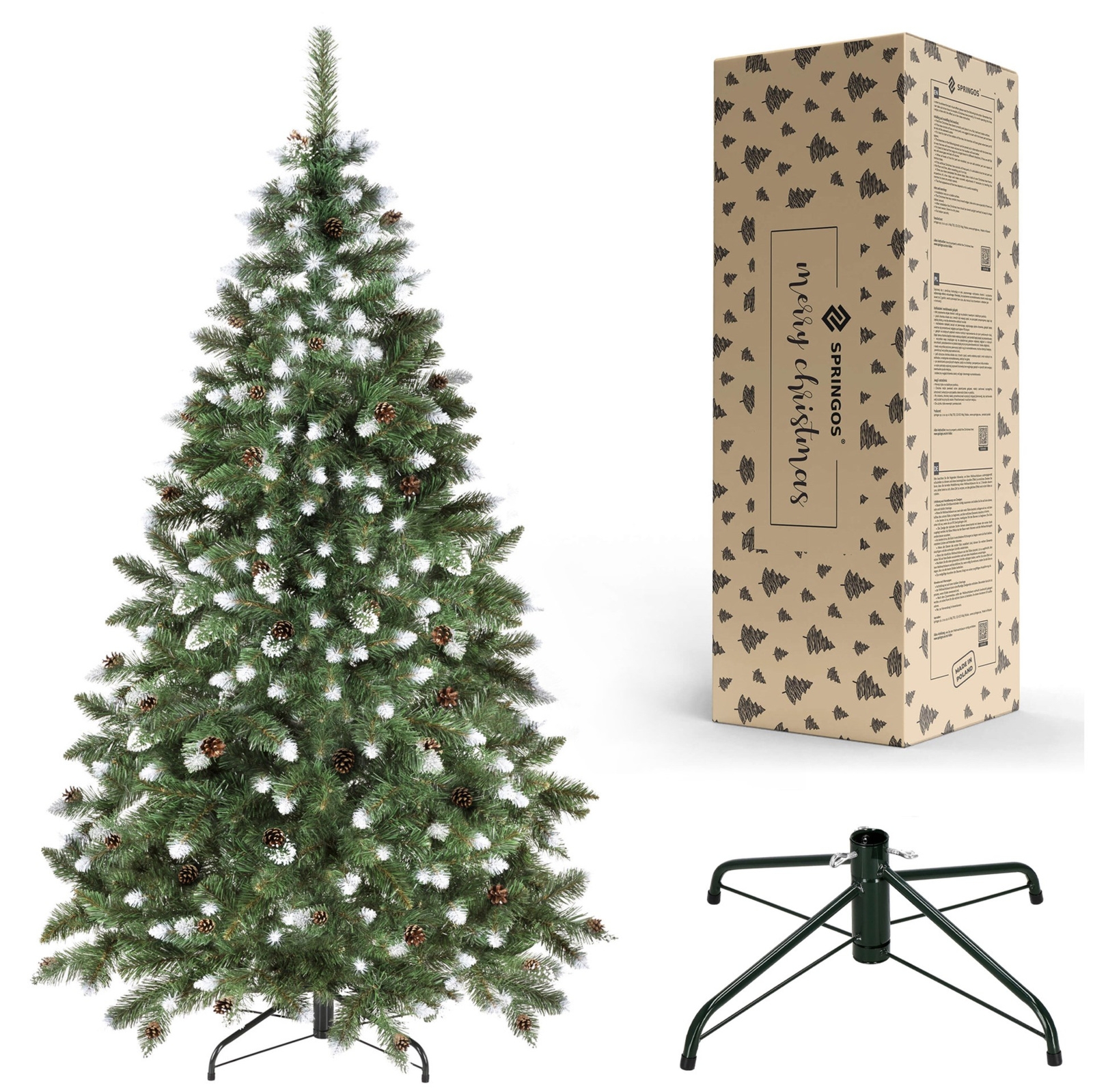 Choinka sztuczna premium 180 cm sosna diamentowa gęsta