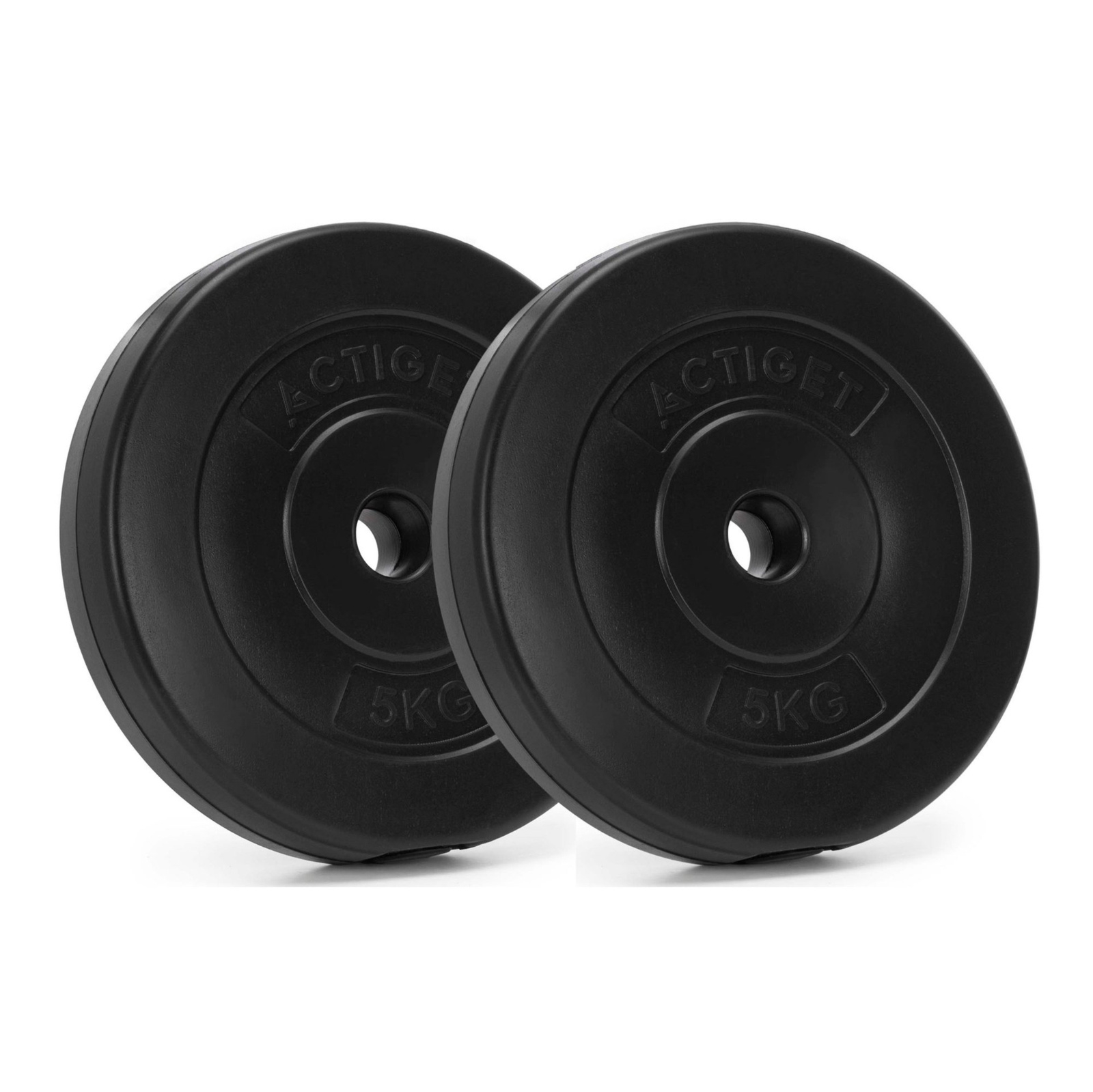 Obciążenie kompozytowe 5 kg 2 szt. talerze bitumiczne do sztangi 31 mm krążki do hantli