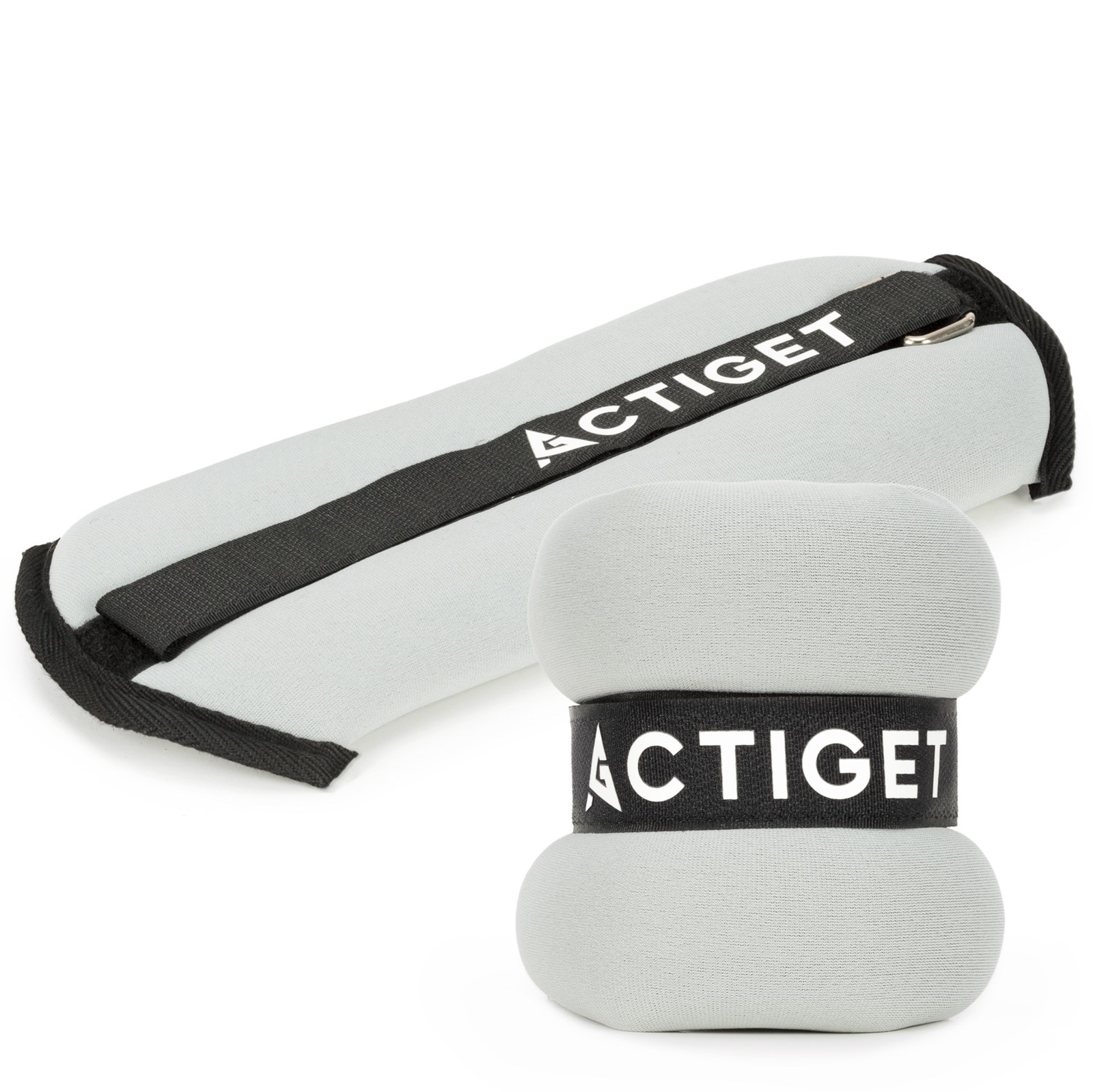 Obciążenia na ręce i nogi 2x1 kg do treningu domowego, fitness i cardio, szare