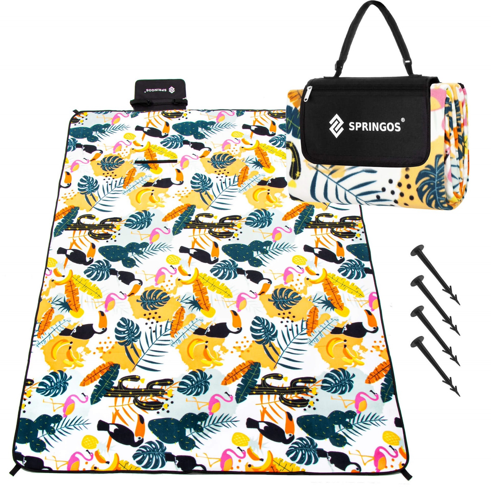 Koc piknikowy 200x150 cm multikolor