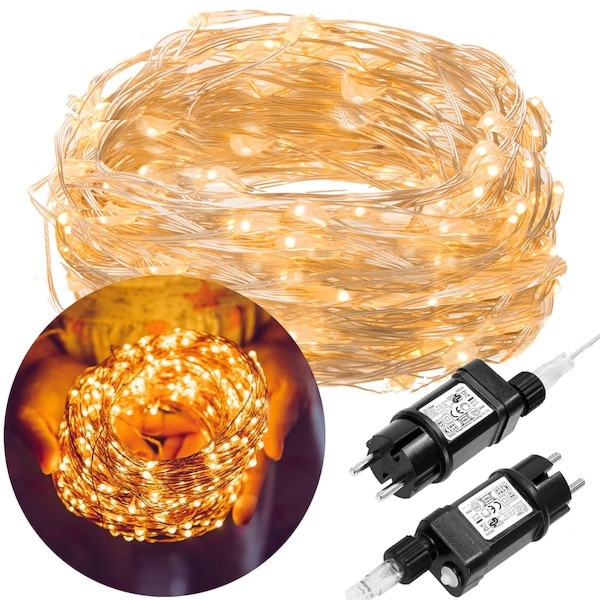 Lampki dekoracyjne 200 LED biały ciepły