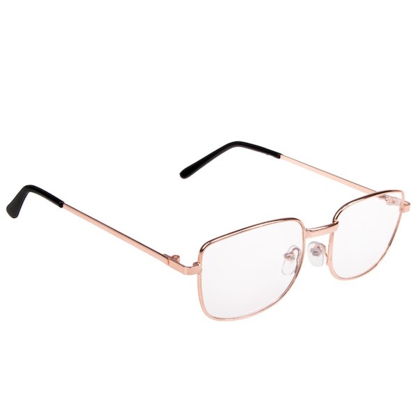 Okulary św. Mikołaja metalowe ze szkłami złote