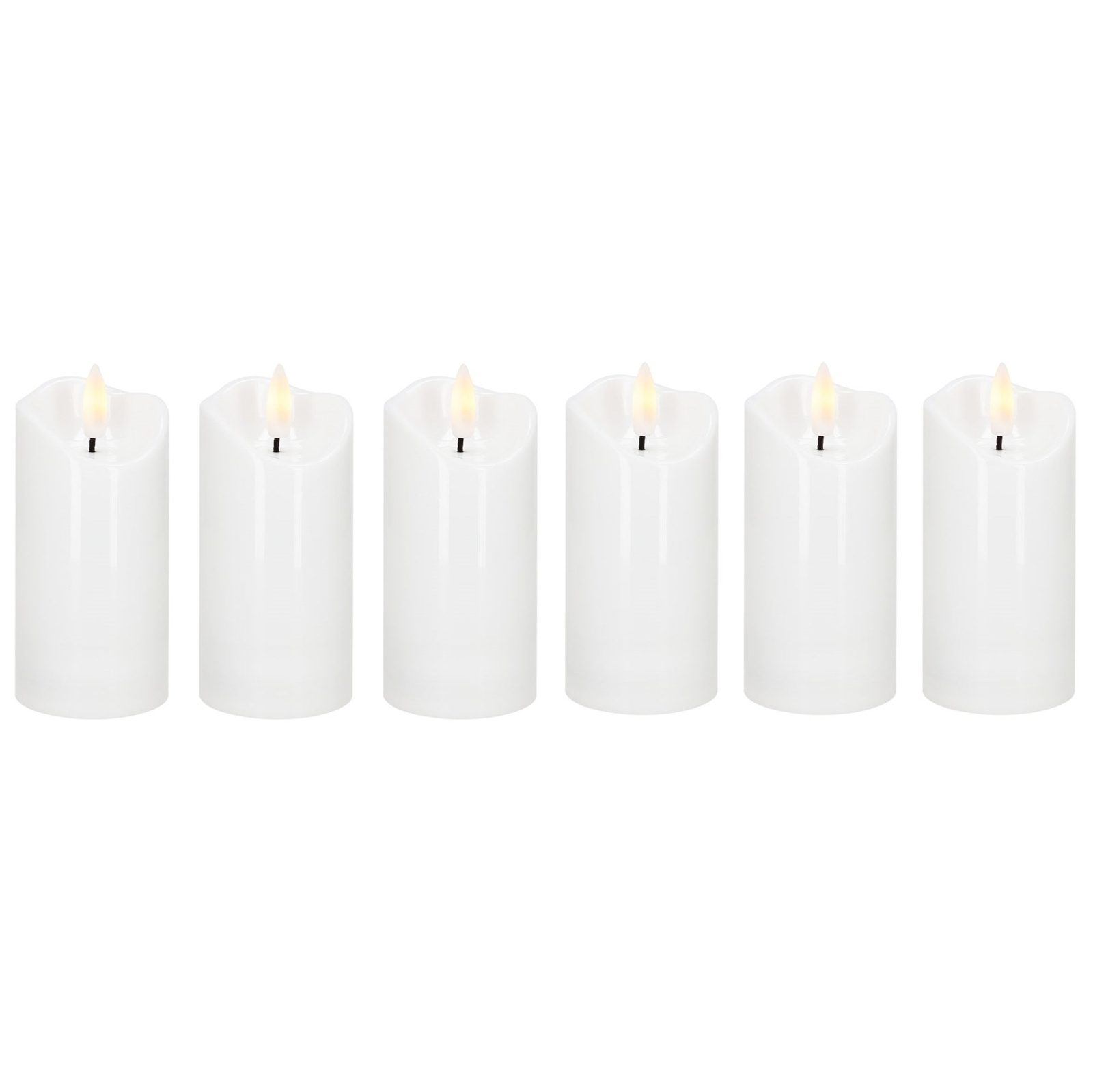 Wkłady Led do znicza 6 szt. świeczki elektryczne 10 cm świece na baterie