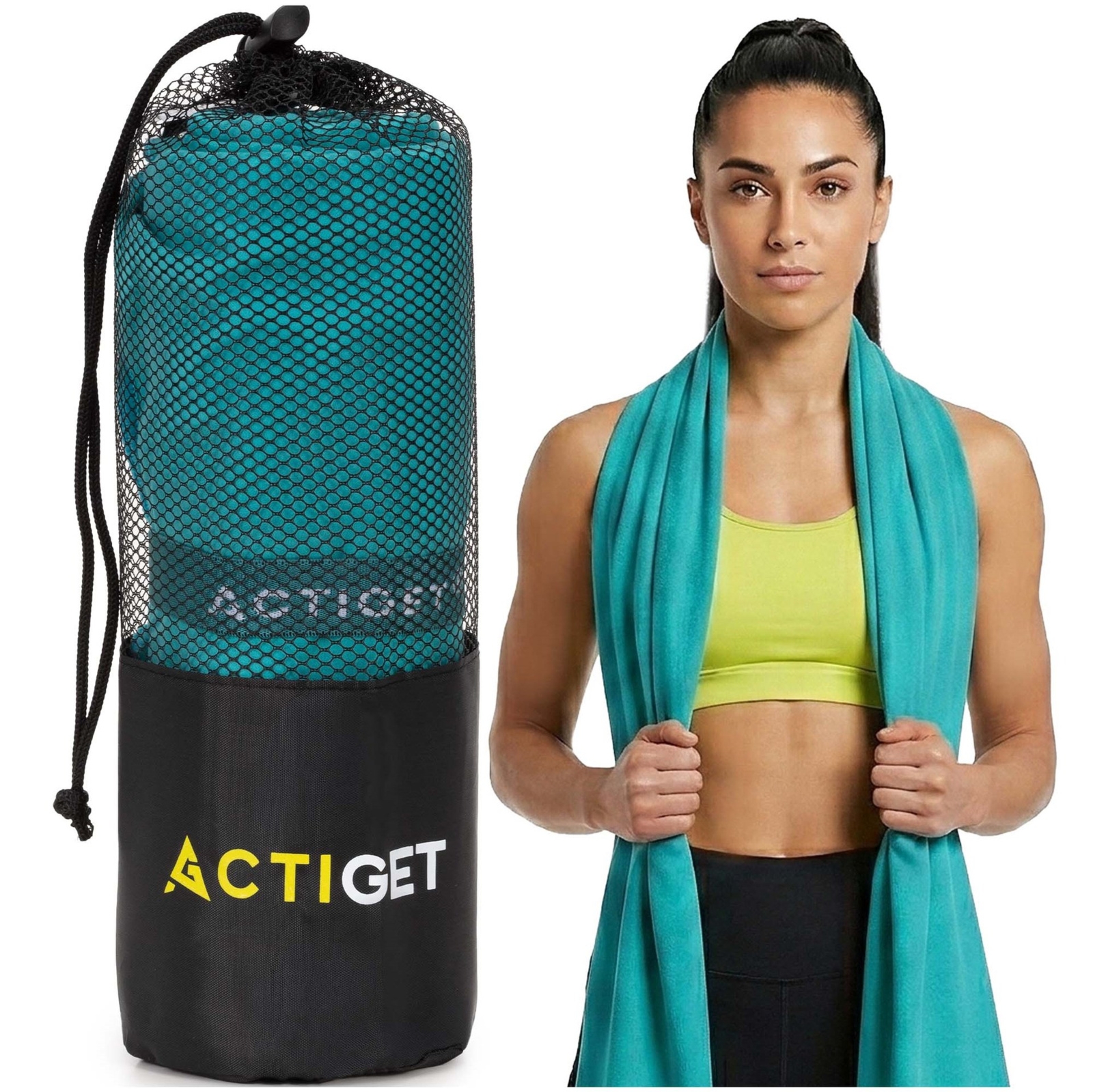 Ręcznik szybkoschnący 180x100 cm sportowy, na basen, plażowy, mikrofibra