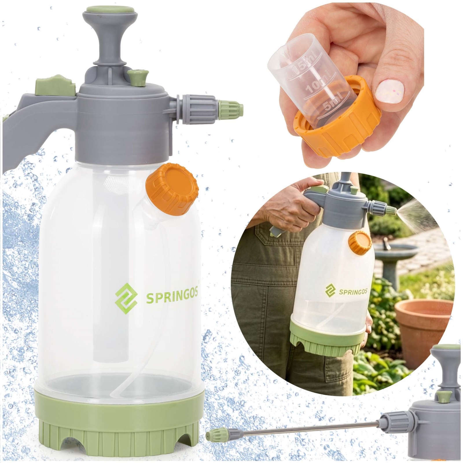 Opryskiwacz ciśnieniowy do roślin 2l spryskiwacz ogrodowy, ręczny