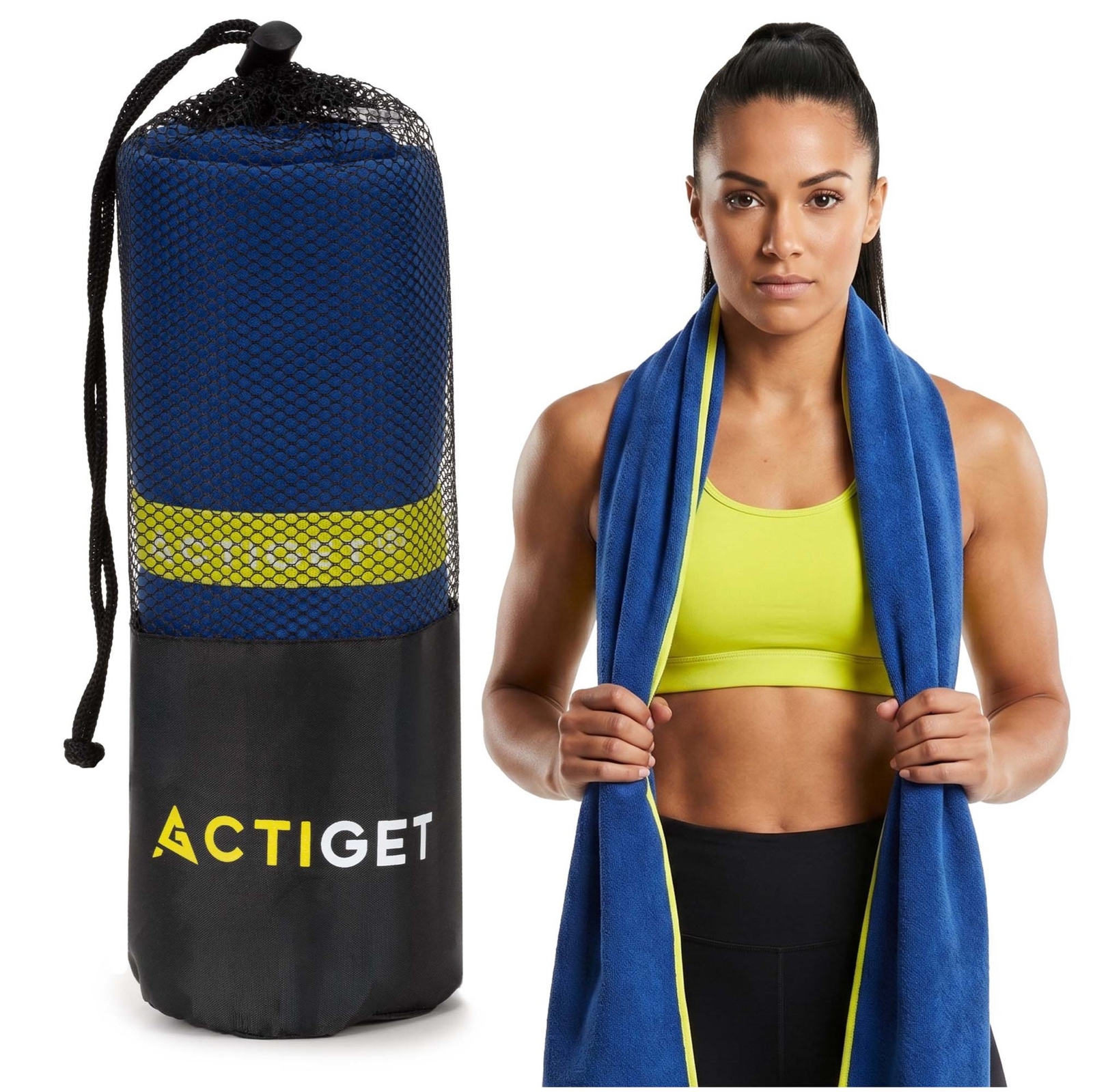 Ręcznik szybkoschnący 180x100 cm sportowy, na basen, plażowy, mikrofibra