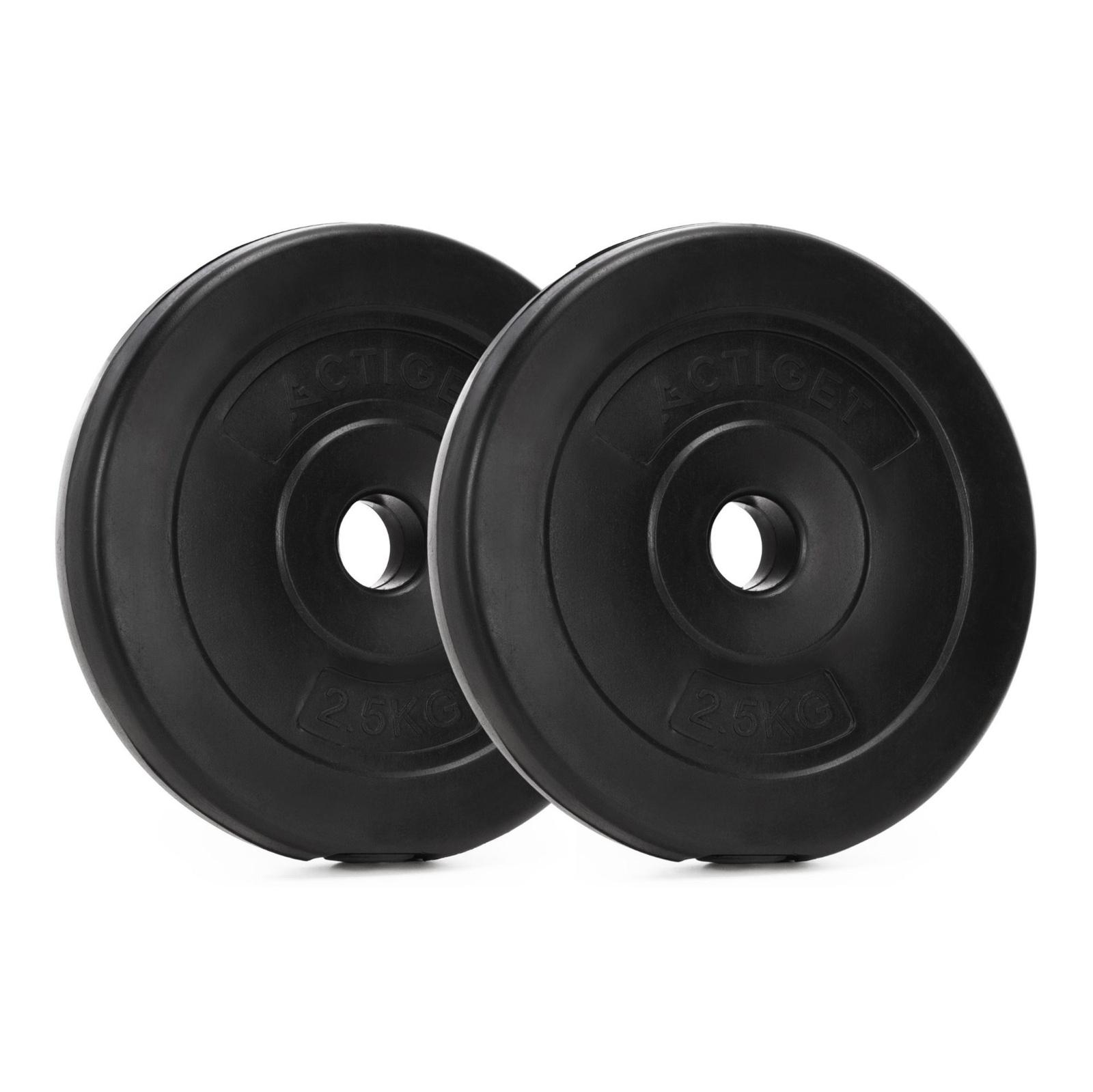 Obciążenie do sztangi 2,5 kg 2 szt. talerze bitumiczne 31 mm krążki do hantli kompozytowe