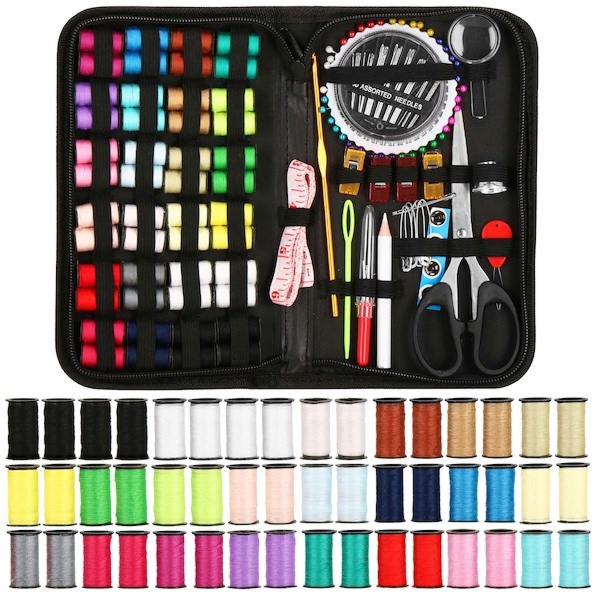 Zestaw do szycia z etui, komplet 172 akcesoria krawieckie