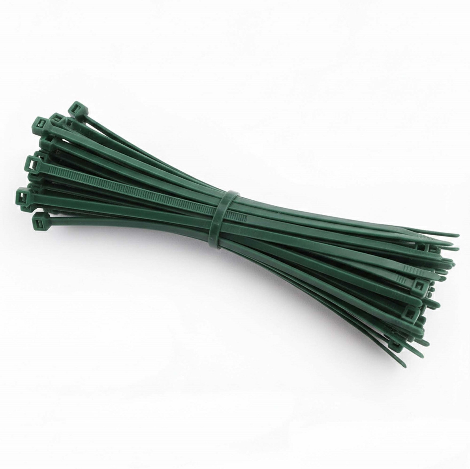 Zestaw opasek zaciskowych 100 szt. 15 cm trytytki zielone uniwersalne trytki kablowe