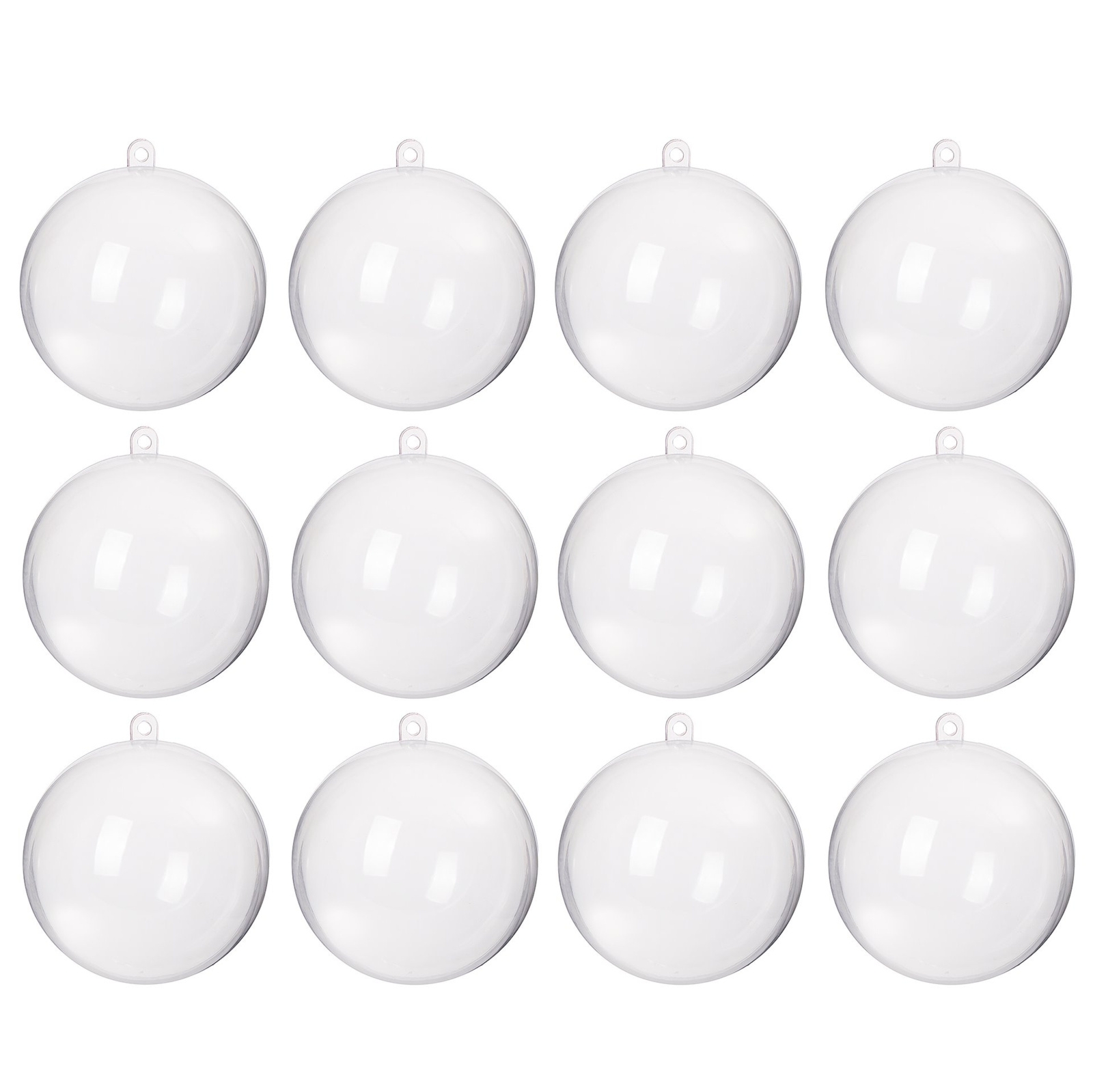 Bombki akrylowe 11cm kula plastikowa decoupage zestaw 12 szt.