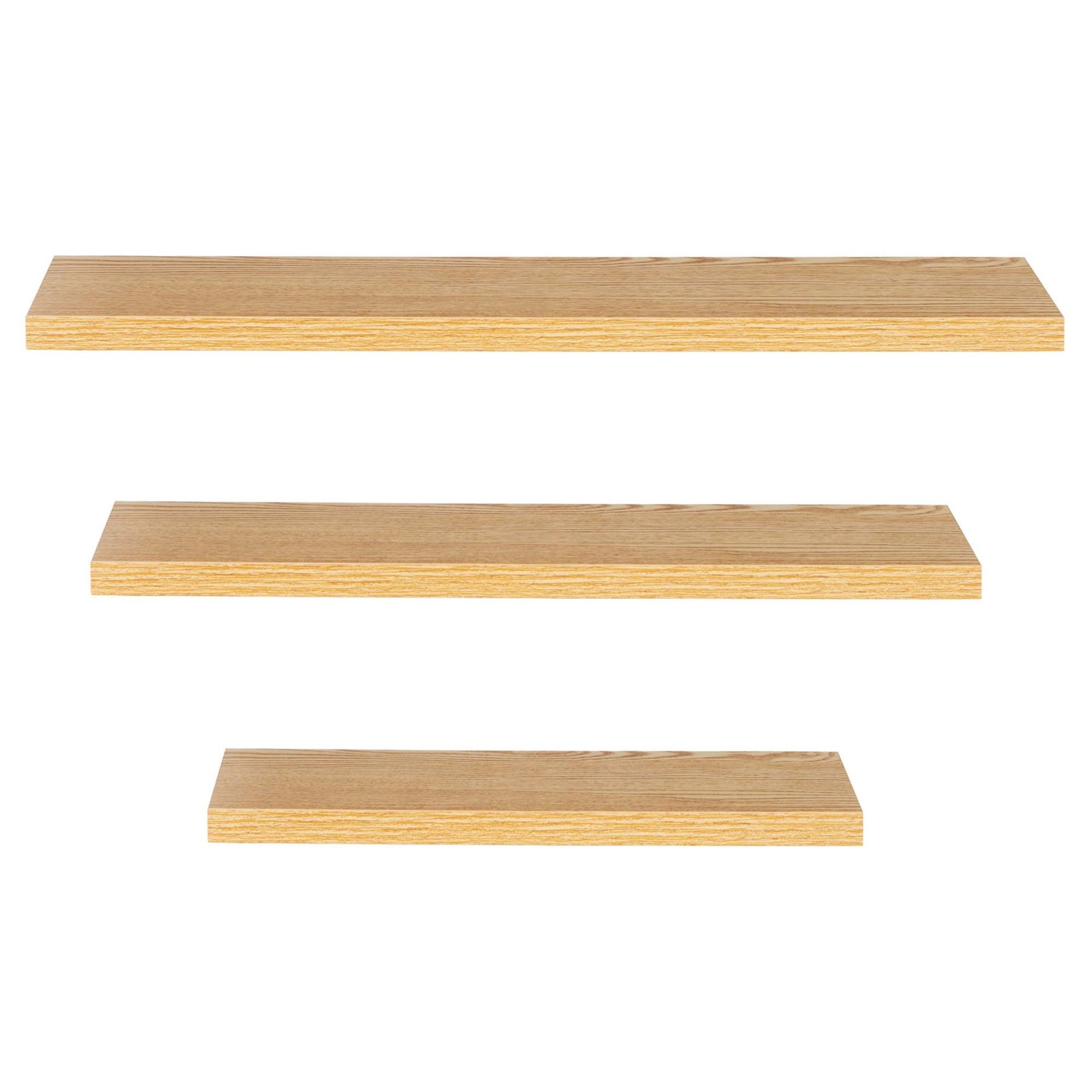 Półki wiszące 3 szt. na przyprawy, książki półki ścienne do pokoju kuchni nowoczesne brązowe