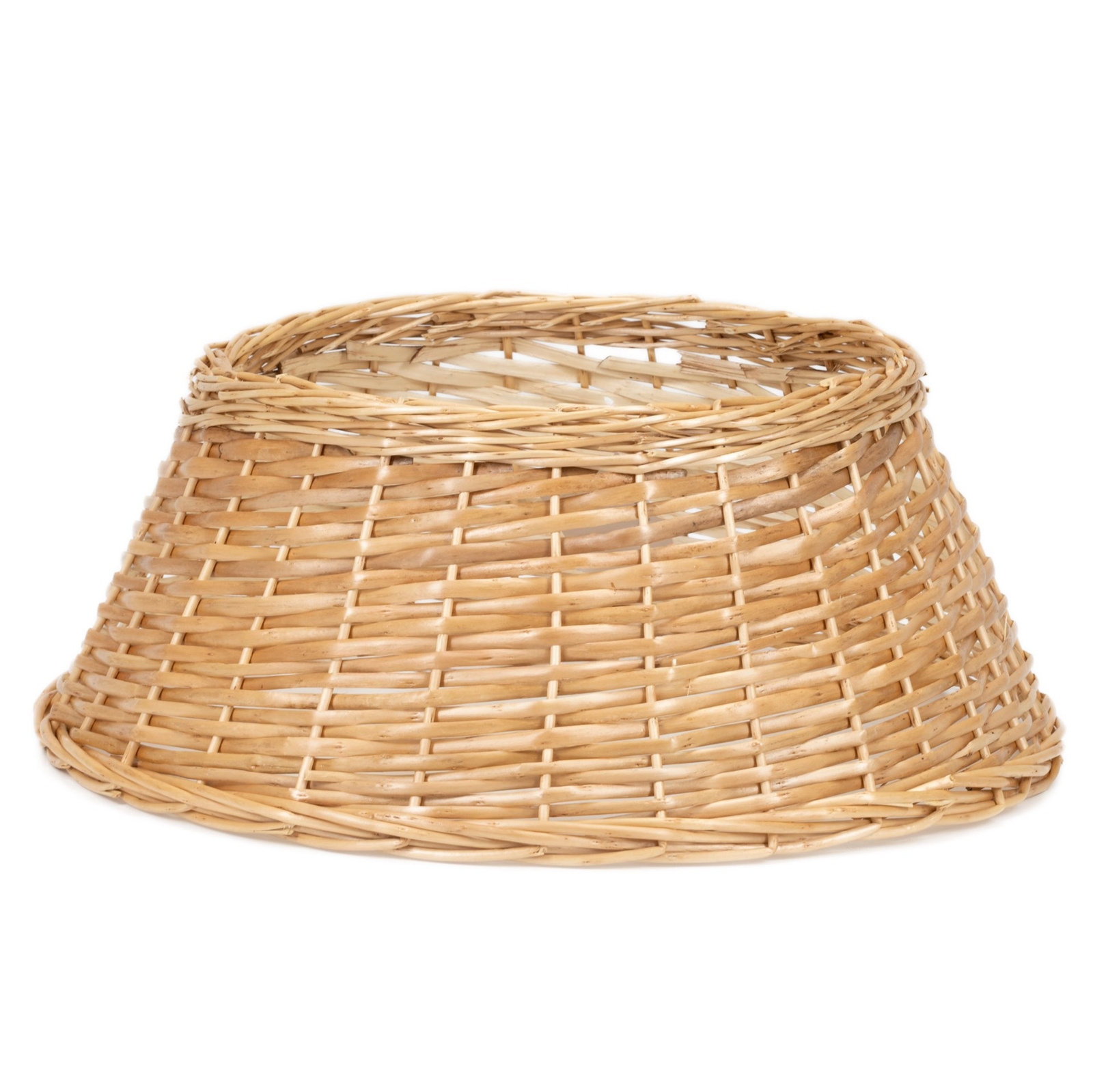 Osłona na stojak pod choinkę, wiklinowa 58 cm kosz jasnobrązowy