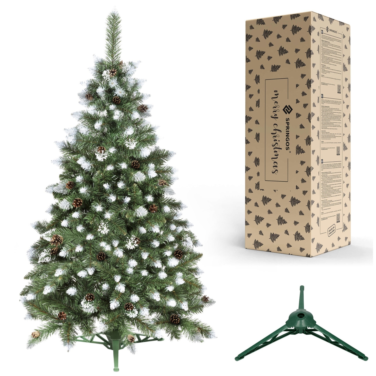 Choinka sztuczna premium 150 cm sosna diamentowa gęsta