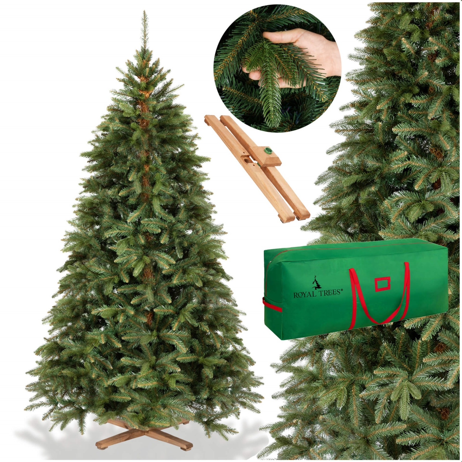 Choinka sztuczna Premium Royal Trees 220 cm świerk syberyjski, drzewko świąteczne