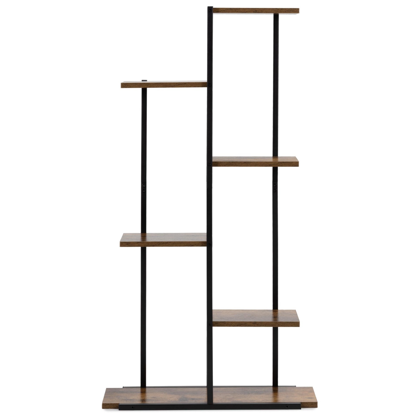 Stojak na kwiaty 113 cm kwietnik metalowy z 6 półkami loft wielopoziomowy do salonu