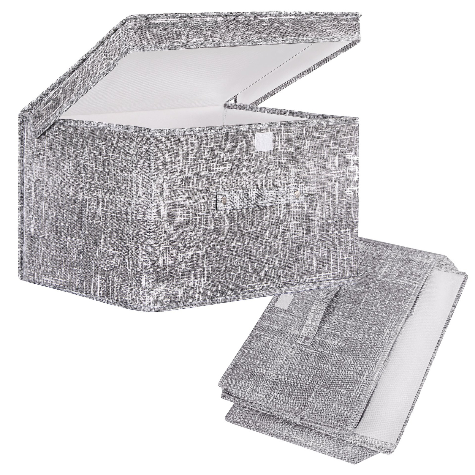 Pudełko do przechowywania 30x50x40cm organizer zamykany szary