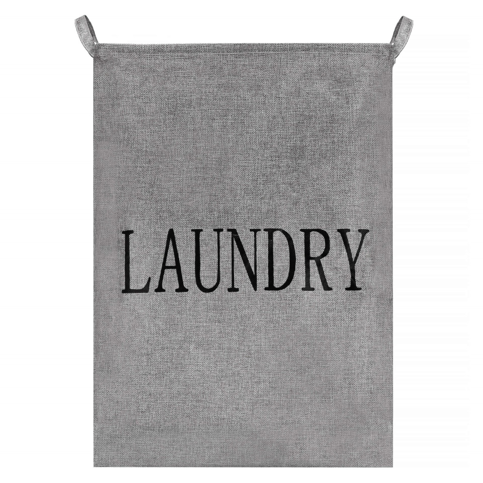 Kosz na pranie 81 L z uszami organizer szary