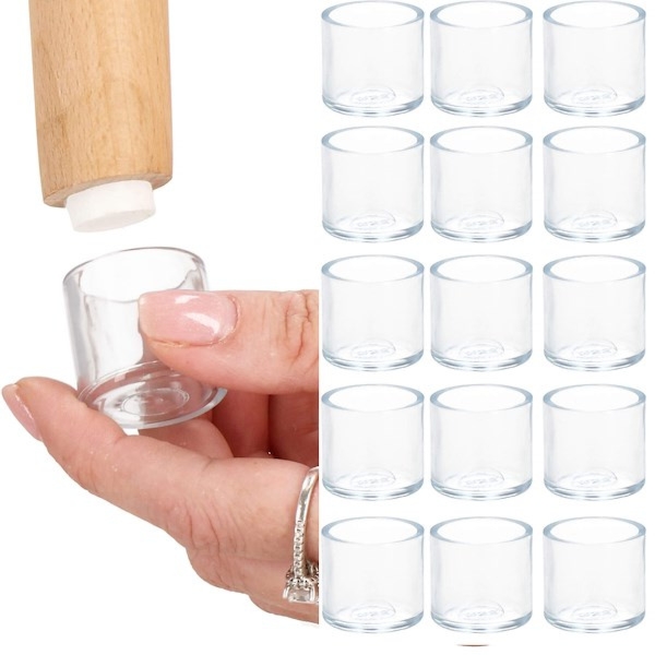 Nakładki silikonowe na nogi krzesła 16 szt. ochronne nasadki 16 mm