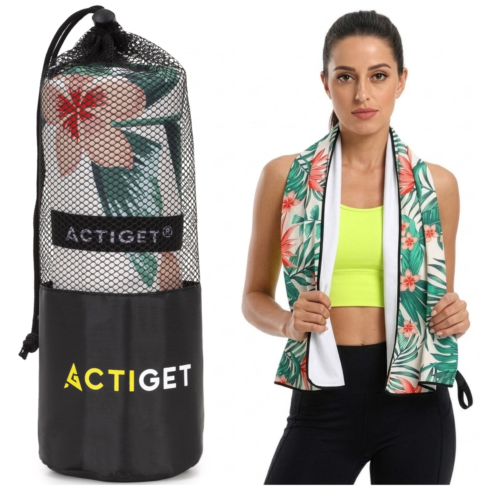 Ręcznik szybkoschnący 180x100 cm sportowy, na basen, plażowy, mikrofibra