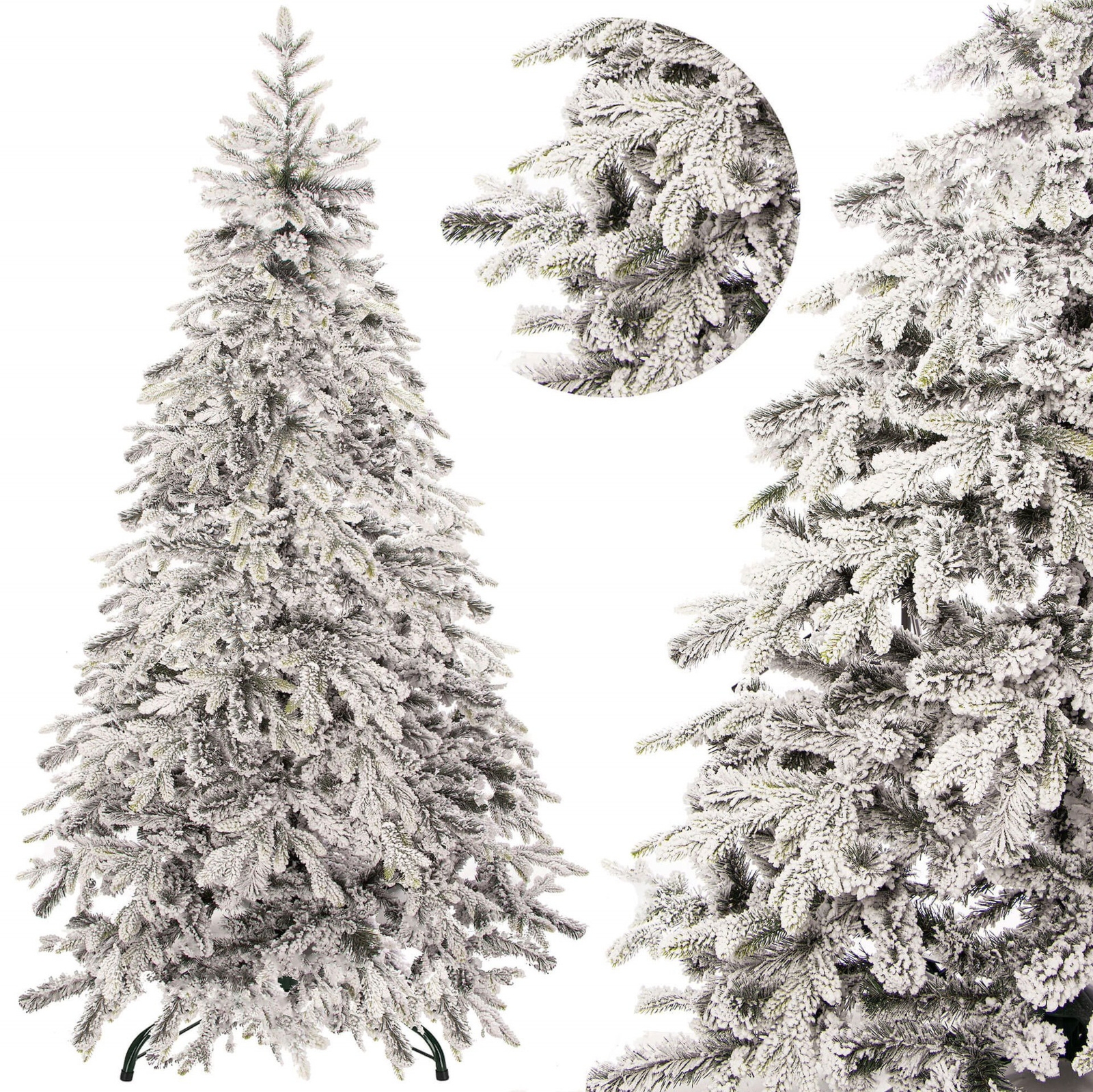 Choinka sztuczna premium 250 cm świerk ośnieżony PE